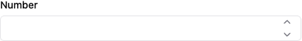 Number Input element